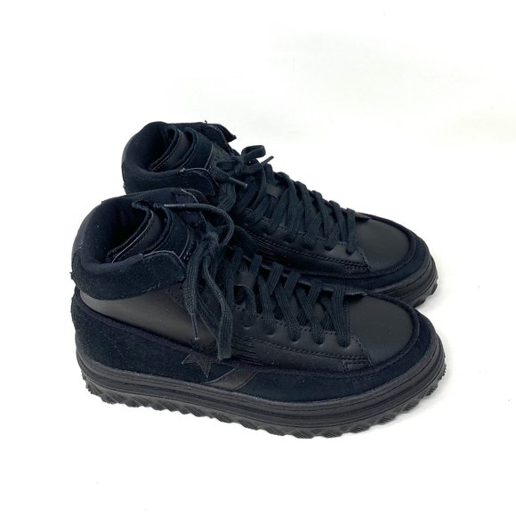 Converse Women's Size 7 169478C Black Ice Pro Leather X2 High Sneakers Lifestyle - Picture 2 of 8